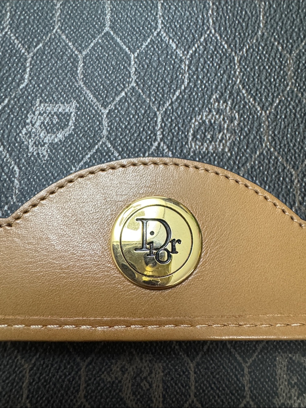 Christian Dior Vintage Honeycomb Crossbody Clutch - Picture 2 of 15